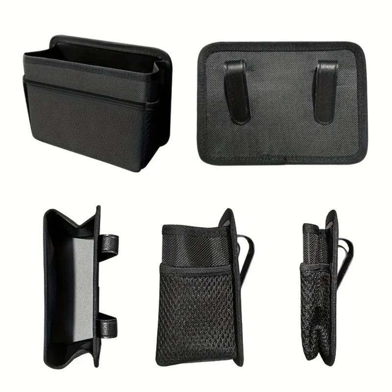 Portable Car Trash Bin Foldable Auto Garbage Container Hanging Storage Box for Front and Back Seat Storage In SUVs Truck