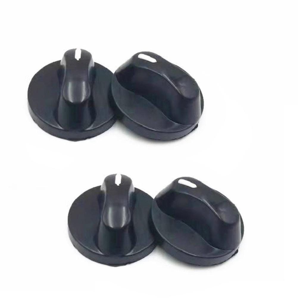 Replacement Gas Stove Switch 4 pcs Black Plastic for Common Gas Cooktops Smooth Rotation Secure Fit Easy DIY Installation