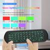 2.4G Bluetooth Dual Mode Keyboard Mose Mini Wireless Air Mouse Keyboard 7 Colour Backlit IR Learning Remote Control For Laptop