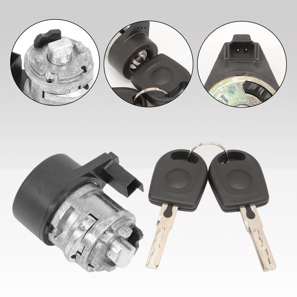3B0905855C Ignition Lock Cylinder Lock Starter Barrel with 2 Keys FOR Golf IV 1998–2003 New Beetle 1998–2010 Polo 9N 2001-2006
