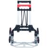 Foldable Stair Climbing Trolley - VIDAXL - Silver Aluminium - Load 70 Kg - Adjustable Height