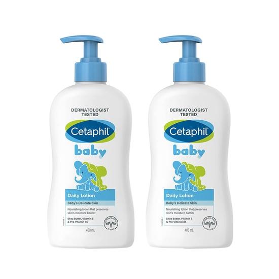 Cetaphil Baby Daily Lotion, Shea Butter, 400 Ml, Pack of 2