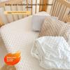 Zacht Warm Ledikant Matras Baby Bed Laken voor Pasgeboren Kinderen Beddengoed Set Fleece Bubbel Ledikant Deksel Baby Bed Linnen Deken Winter