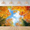 One item 2D party background autumn decoration background flag autumn leaves wind party decoration.PMJ
