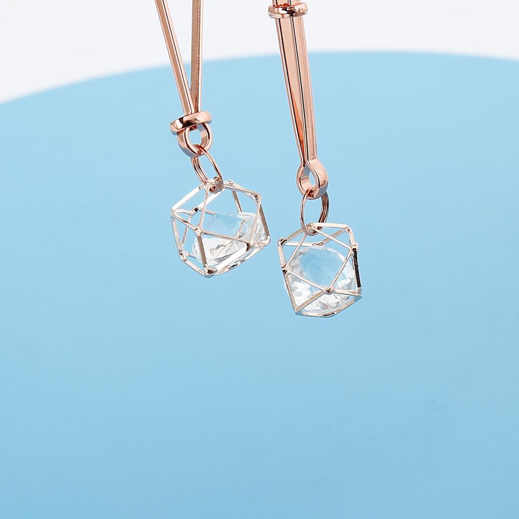 Exotic Accessories of Fetish Metal Nipple Clamp Shaking Milk Stimulate Flirting for Women Couples Sexy Body