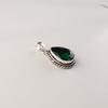 Chrome Diopside Gemstone 925 Sterling Silver Handmade Silver Chain Pendant 1.3" For Gift APP-3-15