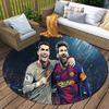 1Pc Barcelona Celebration Moment Flannel Round Rug Soft Non Slip Circular Office Carpet Floor Mat Bedroom Living Room Xmas Gift S1903