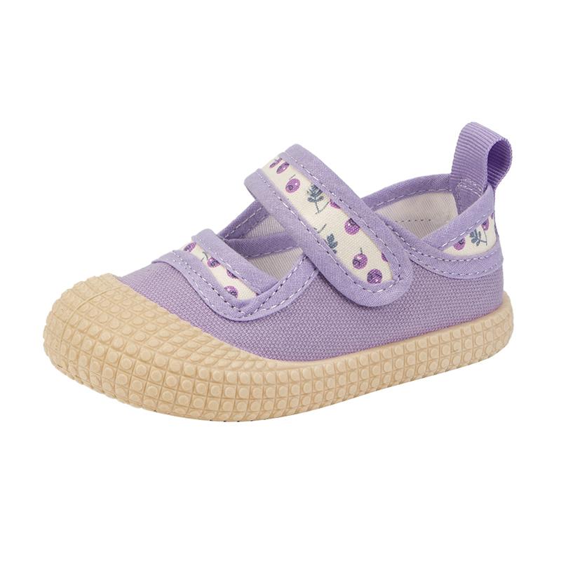 Girl's Canvas Shoes Flower Sweet Children Princess Casual Shoes Breathable Spring Autumn Leisure Fashion Kids Walking Flat Shoes