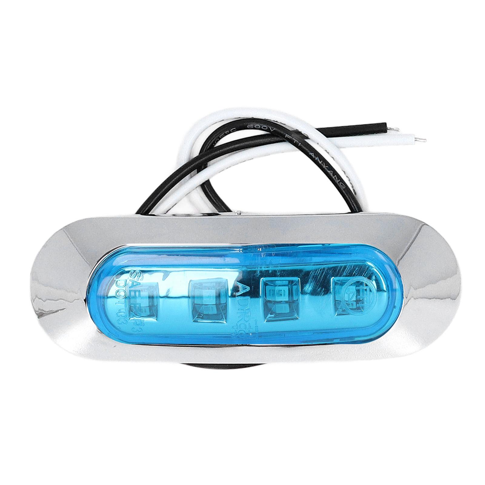 

5 Sets LED Marker Light IP67 Waterproof Super Bright Side Turn Signal Light for Vehicle Marine