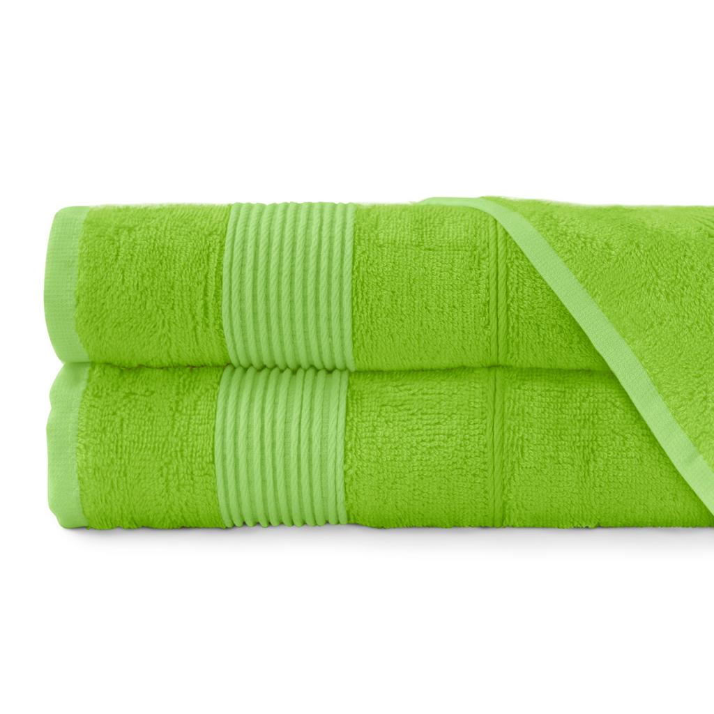 50x90 Bath Towel, Natural Bamboo Fiber, Lime Green Color