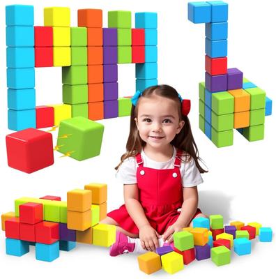 1,42 palce Magnetické dlaždice Hračky STEM Magnetické hračky Magnetické kostky Stavebnice Montessori hračka 2024 Nejlepší dárky pro děti