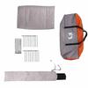 Teepee Tent for 6 Persons Gray and Orange 431 x 366 x 185 cm