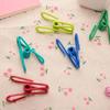 Convenient 10Pcs Multi-colorful PVC Clip Practical Hanging Clothes And Socks Tongs Suitable Household Kitchen Food Bag Clips