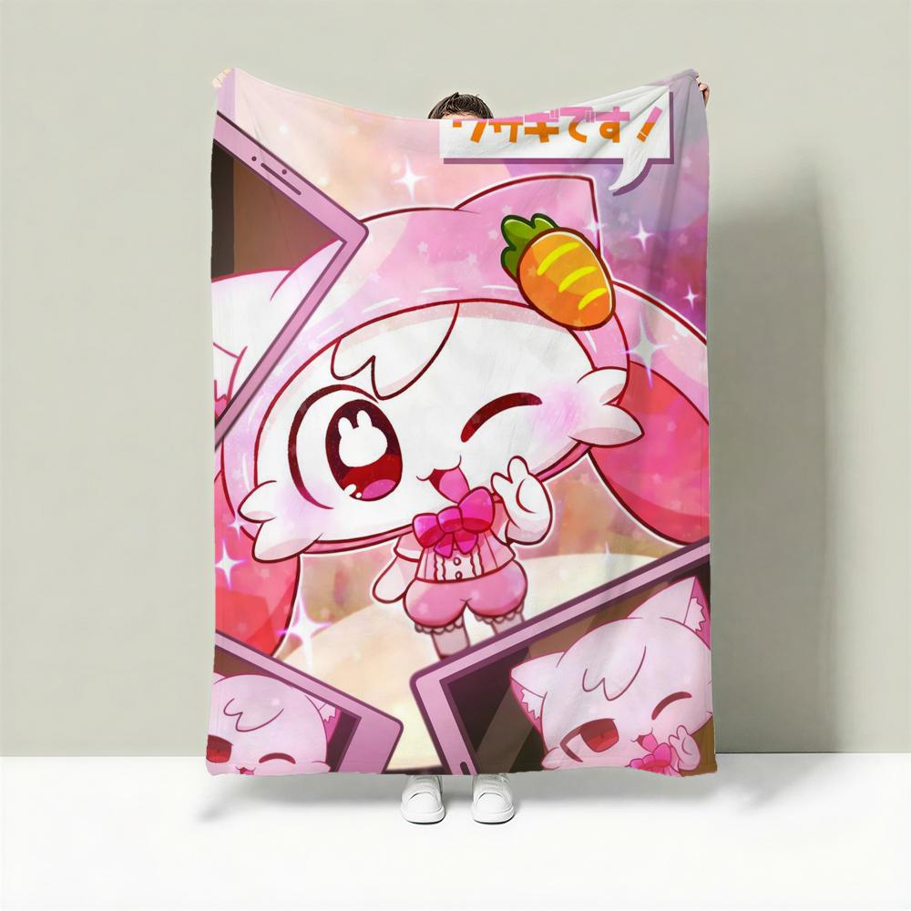 Artist P-Pepoyo Throw Lightweight 240g Flannel Blanket Soft Skin-friendly for Summer Cooling