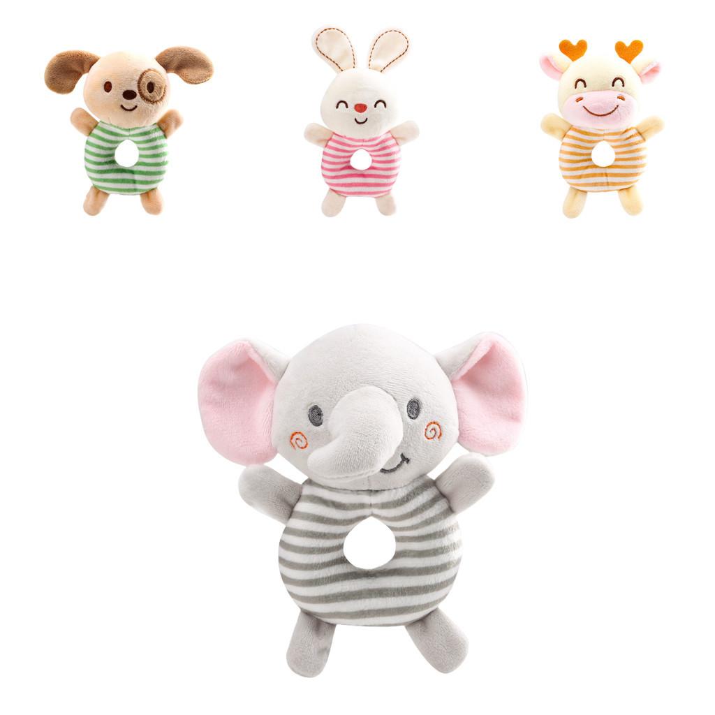 Tololo Round Hand Bell Plush Toy For 0-year-old Babies Emotional Development Visual Stimulation Hand-eye Coordination