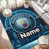 Custom Name Personalized Manchester City Print Carpet, Versatile Home Decor Rug, for Playroom, Apartment, Balcony, Entryway, Hallway Gift