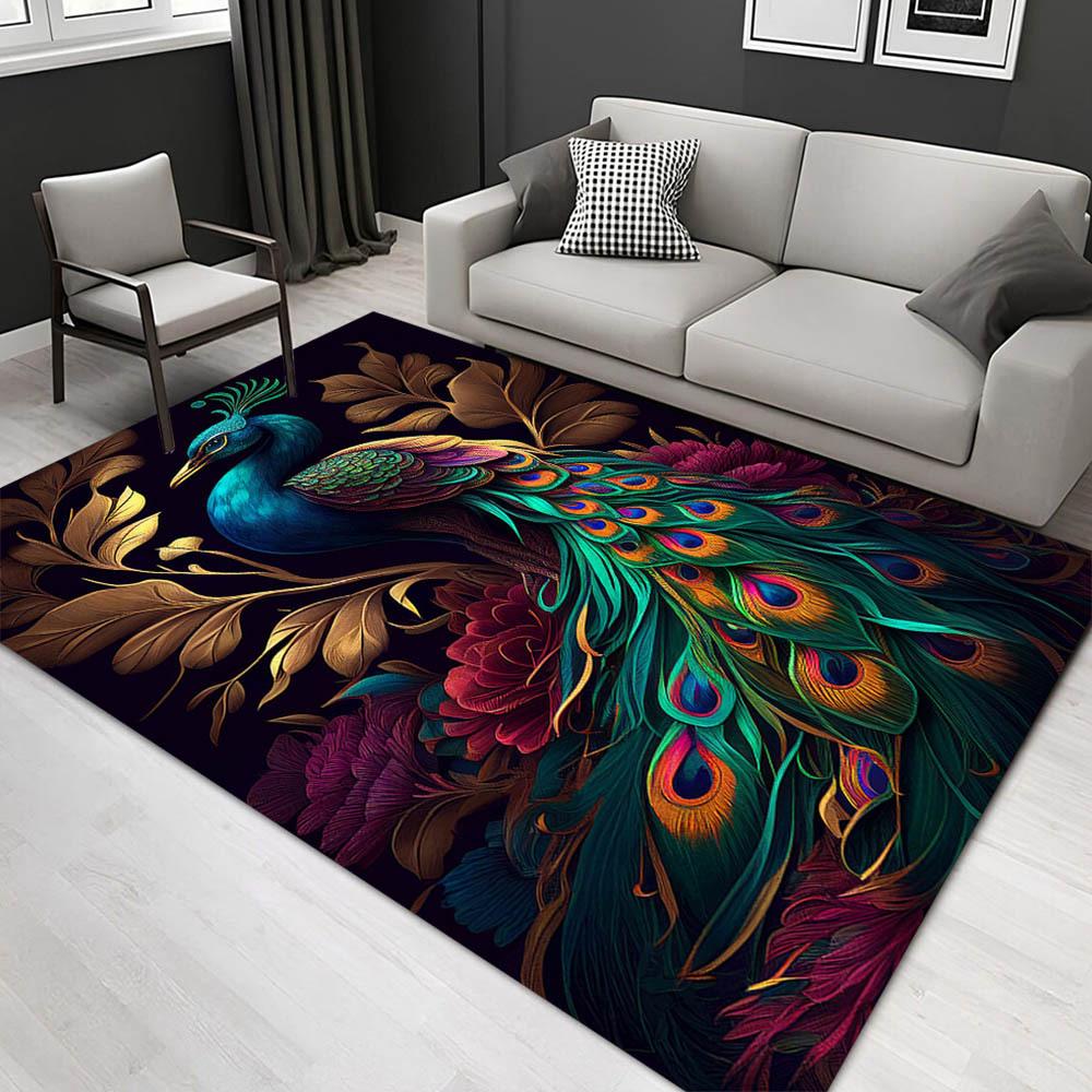 1pc 2113998782 Pattern Carpet, Area Rug For Living Room Bedroom Room Bed Chair Laundry Entryway Corridor Yard Non-slip Outdoor Camping Rug F 60cm by 90cm
