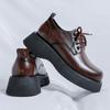 Italienische Herren Freizeitschuhe Bequeme Formelle Schuhe Schnürschuhe Plateau Lederschuhe Neuer Britischer Stil Outdoor Arbeit Oxfords Schuh
