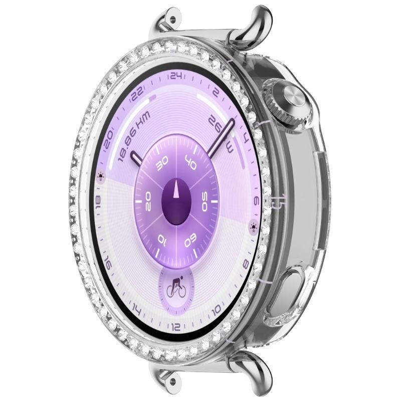 Scratch Resistant Watch Protective Case Frame for Watch GT6 41mm Smartwatch Hollowed Single Row Decorations