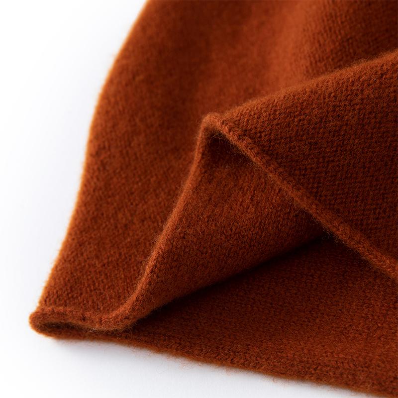 Women's Cashmere Hat Qinghe Cashmere 30% Cashmere 70% Wool Women's Autumn and Winter Cashmere Headscarf Soft and Warm