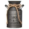 Retro Metal Flower Bucket With American Style For Home Garden Display