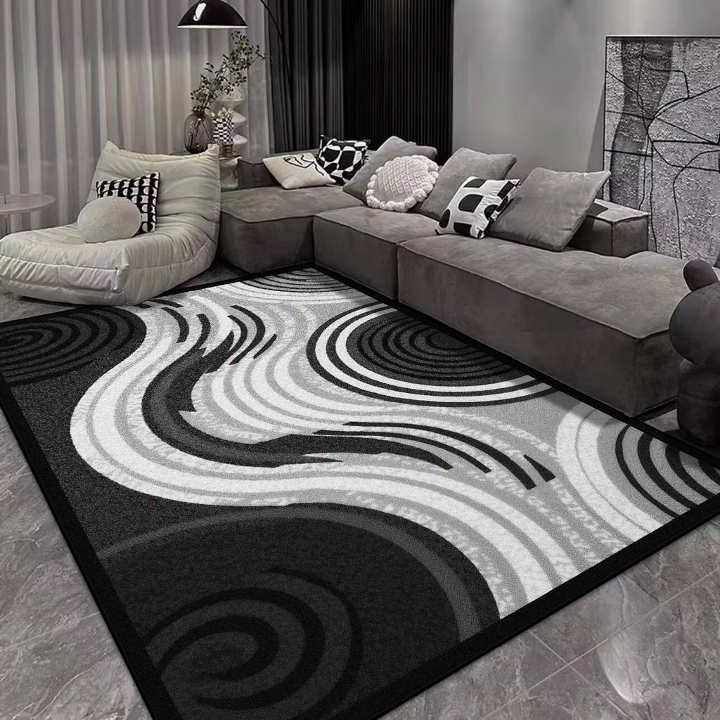 Modern Abstract Style Carpet Living Room Large Size Non-slip Sofa Table Mat Office Lounge Decoration Rug Easy Clean Customizable