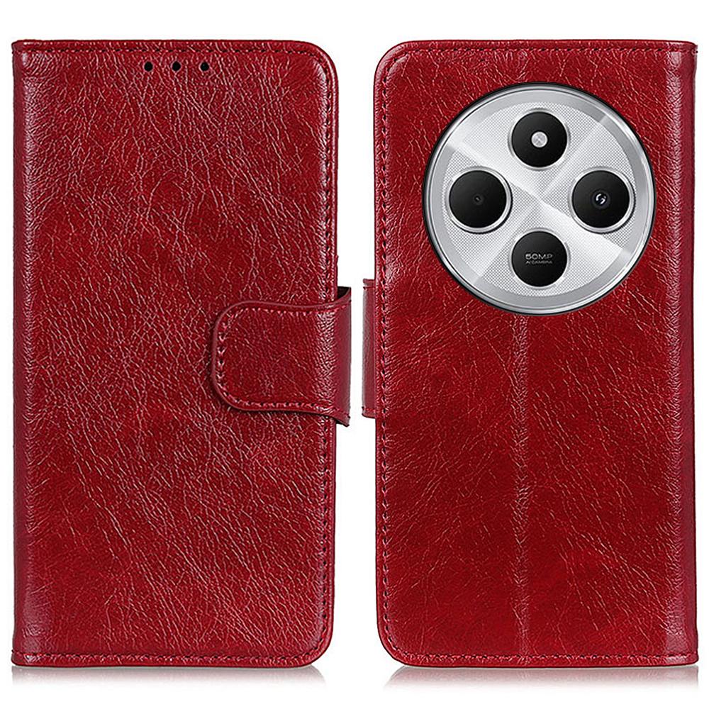 For Xiaomi Poco C75 4G/Redmi 14R 5G/14C 4G Case Nappa Texture Split Leather Wallet Phone Cover