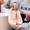 Women Round Toe Bread Sneakers Chunky Platform Lace Up Walking Shoes Soft Casual Street Campus Travel Daily Daily Daily Daily