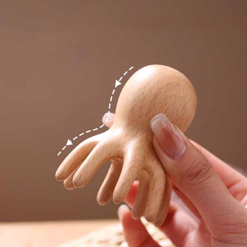 Scraping Device Octopus Massage Comb Meridian Dredging Hair Styling Tool  Women