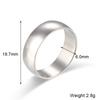 Size 5-10 Waterproof Stainless Steel Ring Gold Plated Silver Color 2mm 4mm 6mm Basics Rings For Men Women Stackable Rings