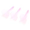 3 Pcs 2BA Integrated Transparent Dart Shaft and Flights Standard Shape Anti BreakPink