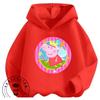 New Design Kids Hoodie Cute Cartoon Print Autumn Winter Casual Hooded Street Wear Peppa Pig Boys Girls
