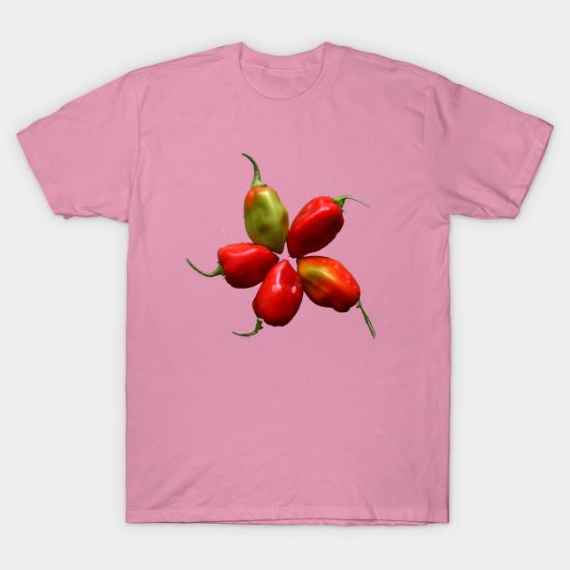 T Shirt Women Five Habanero Peppers Harajuku Print Kawaii Tshirt Summer Short Sleeve Female T-Shirt Top Tee