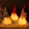 Glowing Knitted Gnome Doll Christmas Decor Doll with LED Night Light for Home Xmas Decorations Navidad New Year 2025 Gift