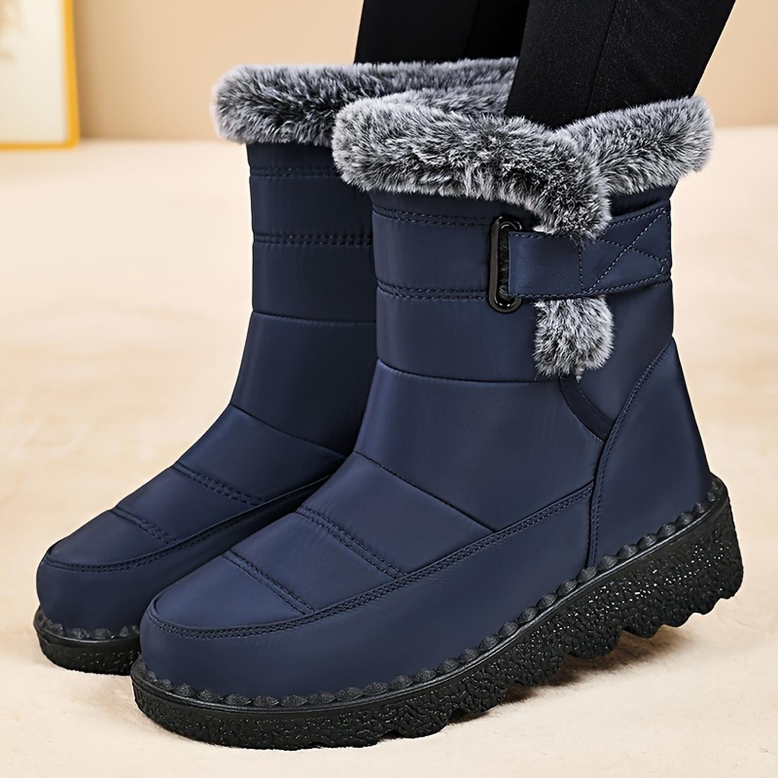 Women s Warm Fall And Winter Boots Color Casual And Stylish Women s Boots 41 синий