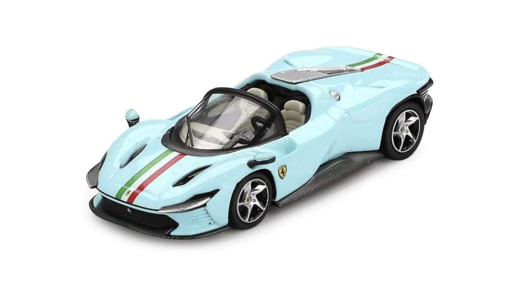 Sunrich BBR Scale Ferrari Daytona SP3 Light Blue Finished Model BBRFER64020 1/64