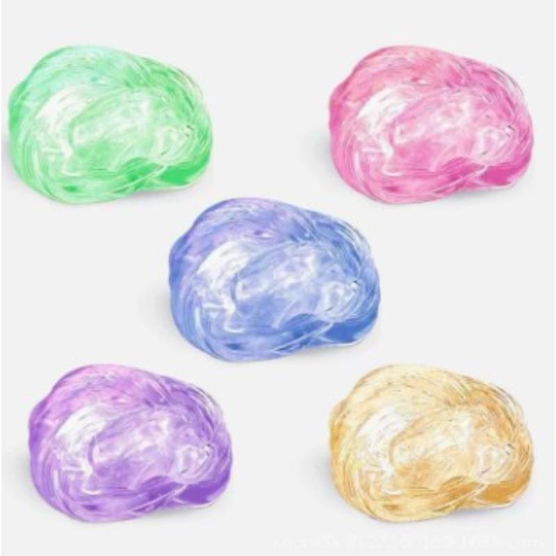 new 6 color liquid glass clay, DIY handmade fun stress relieving non stick hand relieving toy crystal clay kneading