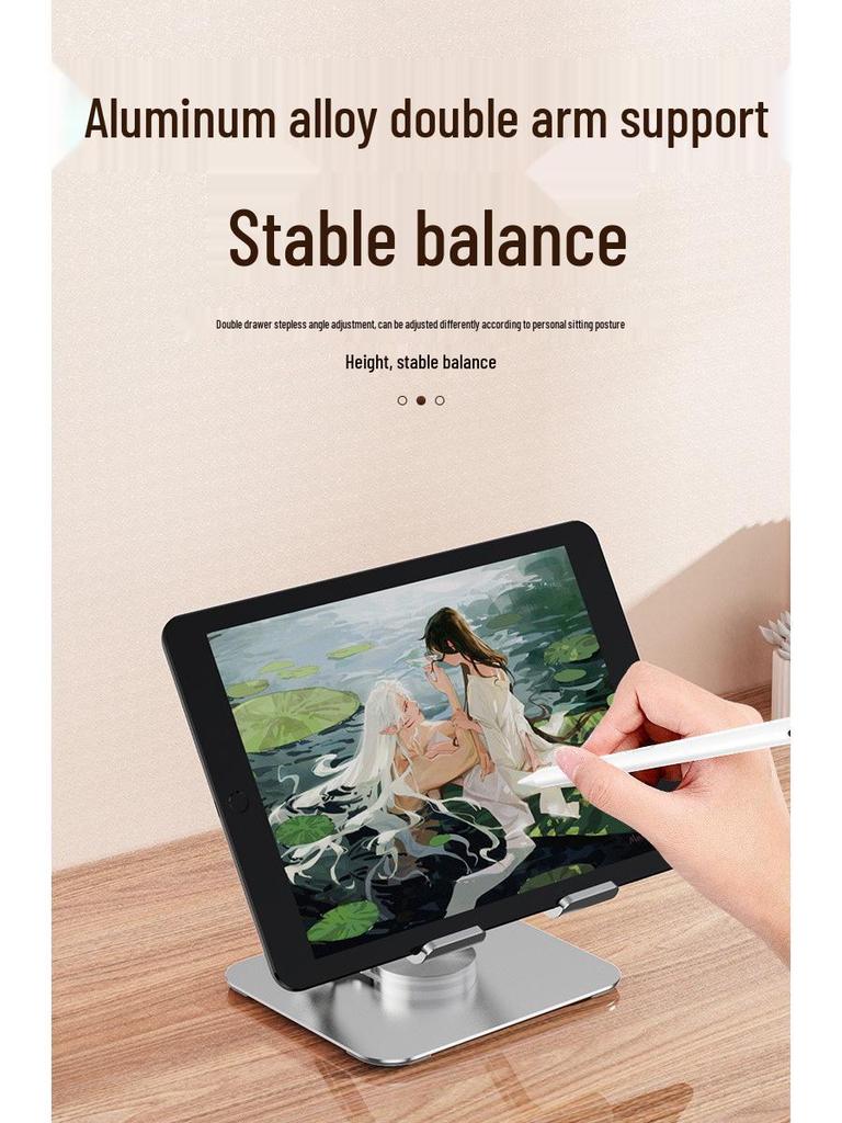 Universal Metal Foldable Desktop Stand for Phones & Tablets with Cooling Feature