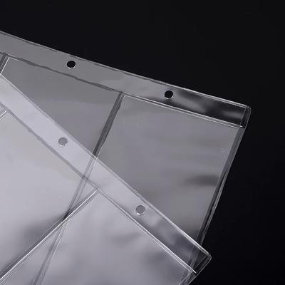 PVC papírové album na peníze Průhledné příslušenství Přenosné složky Držák bankovek Sběr peněz Pohodlné