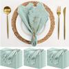 1-24PCS Elegant Gauze Napkin Rings Washable and Reusable Perfect for Weddings Christmas Birthdays and Home Decor