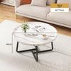 Walnut Minimalist Round Side Table – Italian Luxury Coffee Table for Living Room