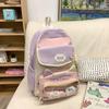 Schoolbag High Value Ins Wind School Bag Junior High School Girls Backpack High School Students Large Capacity Cute Pain Bag Dopamine Backpack