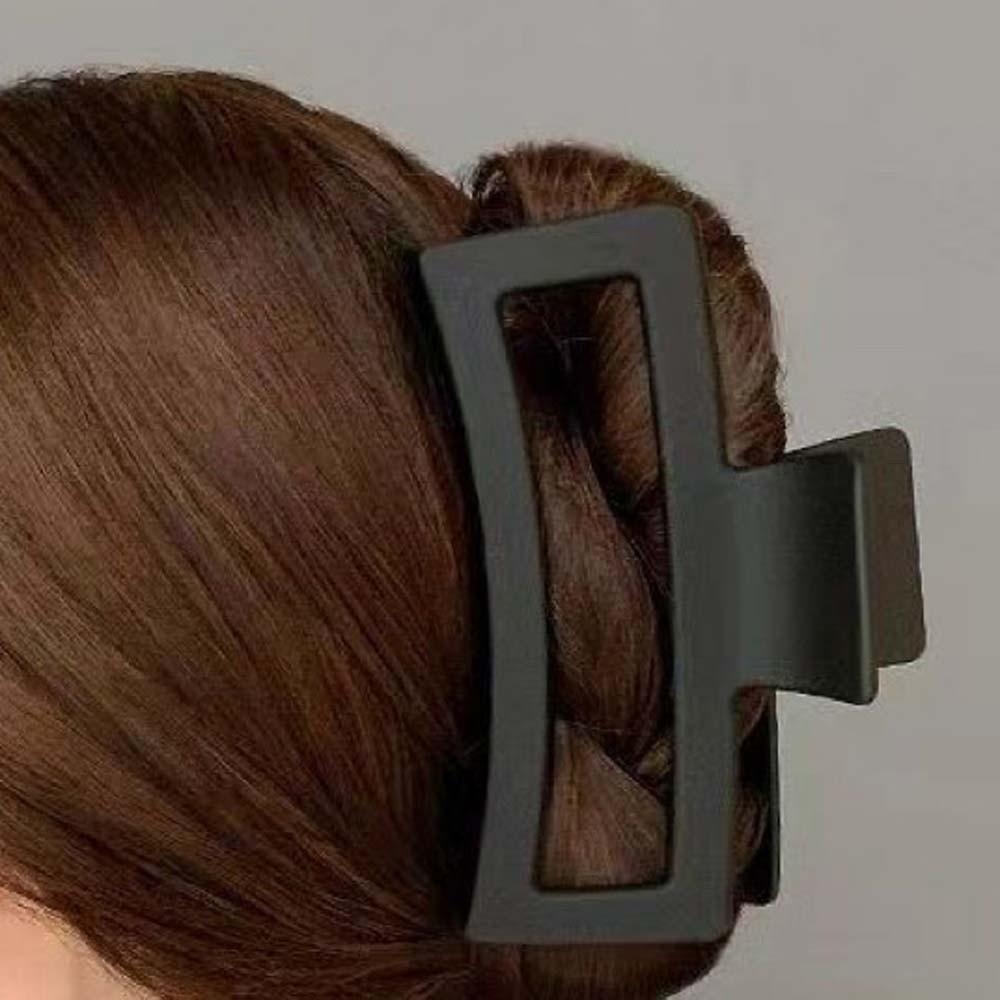 Korean Style Elastic Plastic Hair Claw Safe Straight Line Shaped Hair Claw  Girls