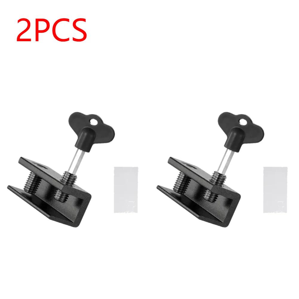 1-10Pcs Aluminum Alloy Window Security Lock Limit Sliding Door Windows Restrictor Child Safety Anti-theft Household Improvement