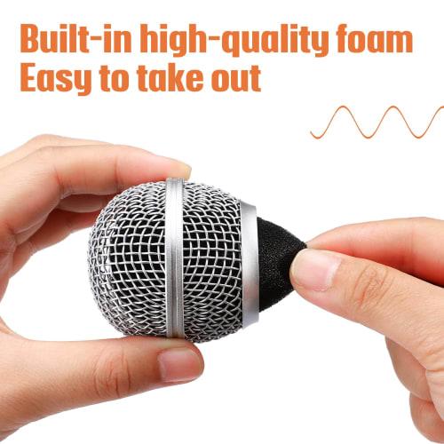 Konohan Replacement Microphone Grills, Head Mesh Grills for SM58, SM58LC, SV100, and RK143G Recording Equipment (8 Pieces)