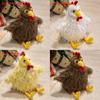 Longhaired Chick Plush Toy Cartoon Chicken Stuffed Animal For Kids And Collectors