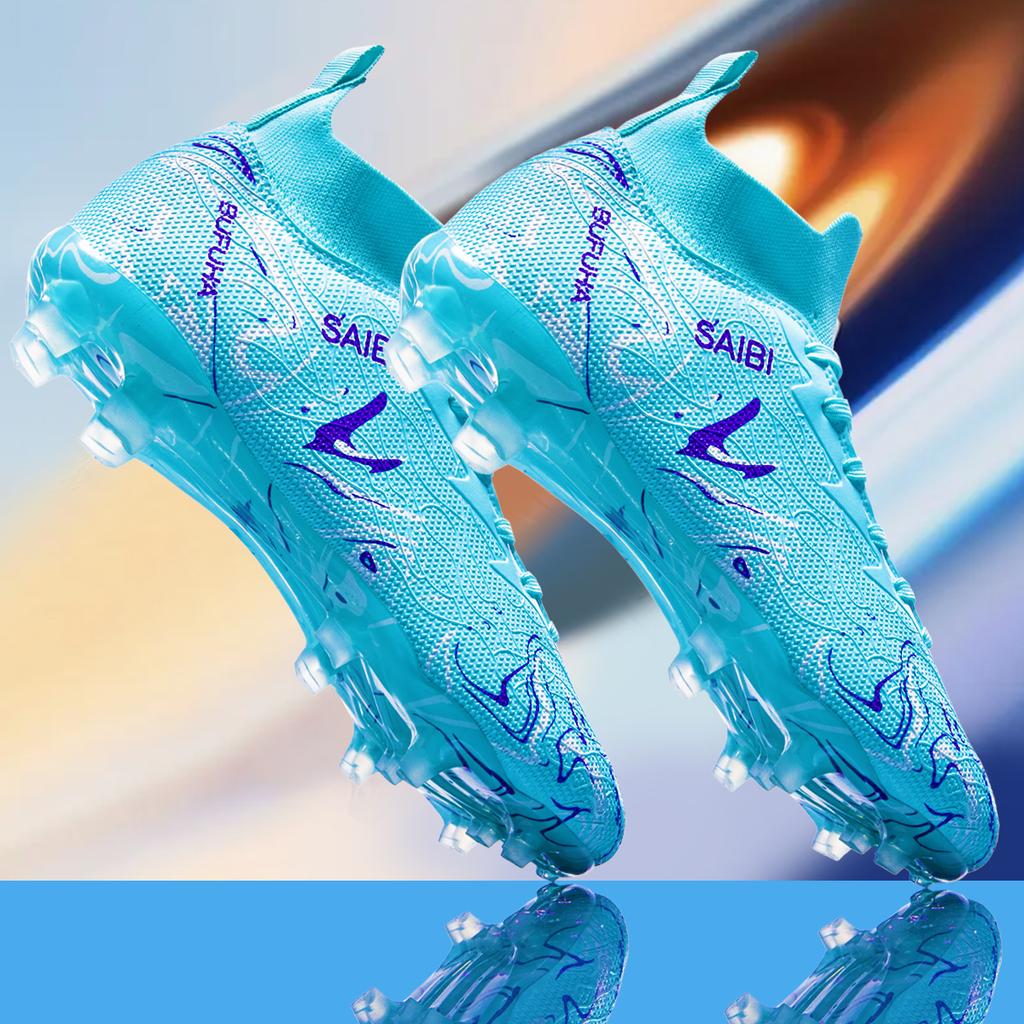 Hohe Herren Ag/Fg Fußballschuhe Outdoor Training Match Anti-Rutsch Atmungsaktiv Komfort Sportstiefel