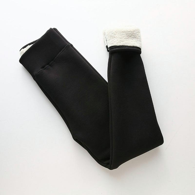 Warme, dicke Winterhose für Damen, mit Thermofleece gefütterte, dehnbare Leggings, Hose, Jogginghose