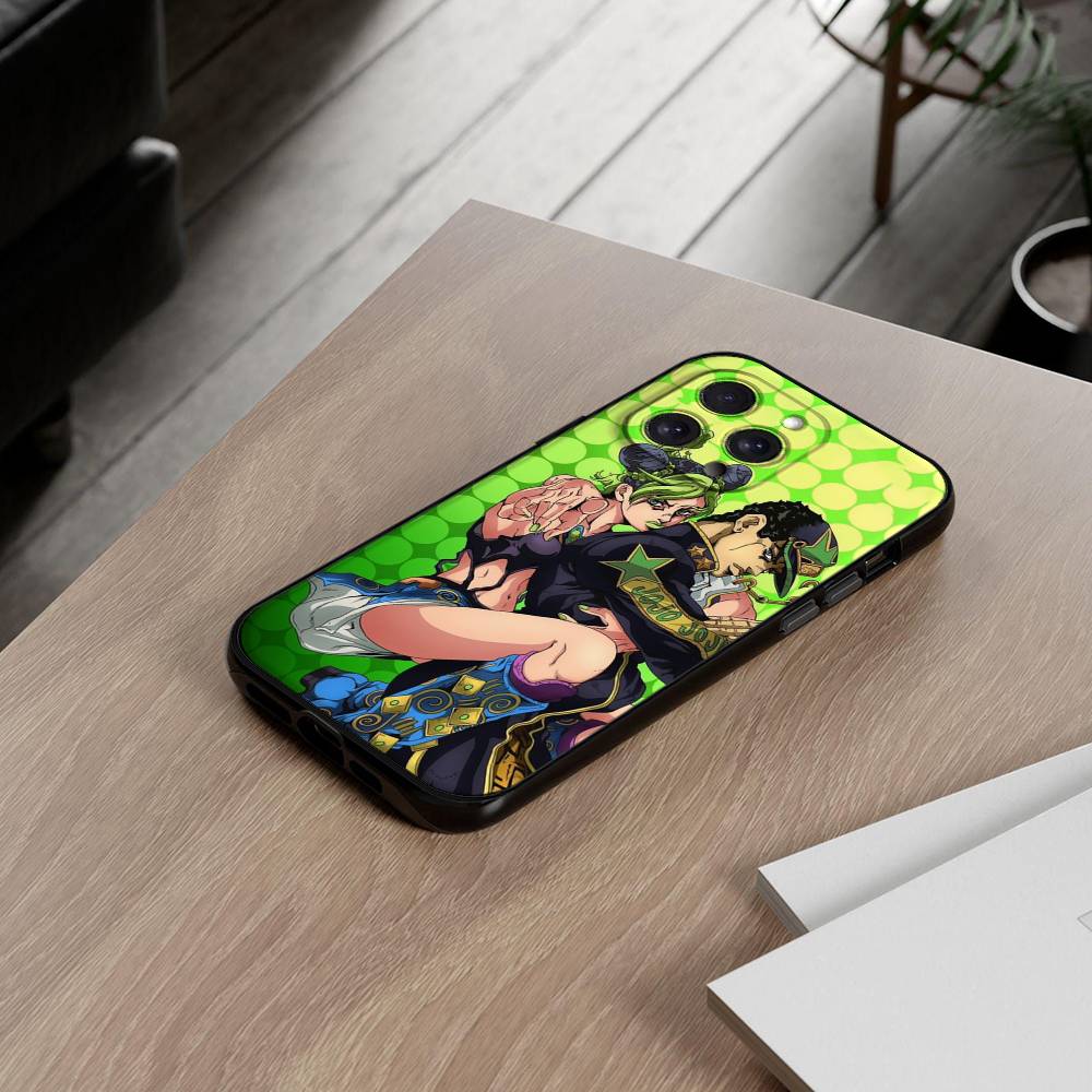 Anime J-JoJos Bizarre Adventure Phone Case For IPhone 17 16 15 14 13 12 11 X XR XS Plus Pro Max Mini Soft Black Cover