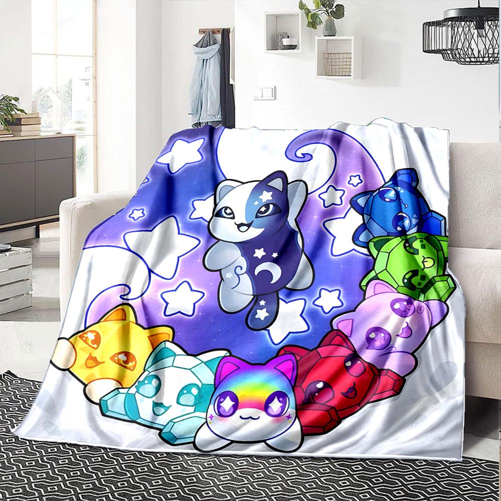 1pc Anime A-AphmauS (3) Blanket, Gift, for Men and Women, Soft Blanket, Good for Sofa Bed Couch Travel, Lightweight Flannel Blanket